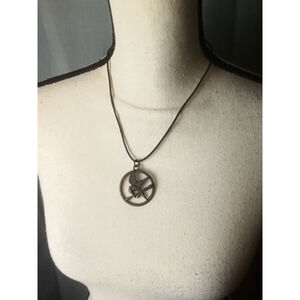 The Hunger Games Necklace Black Bronze